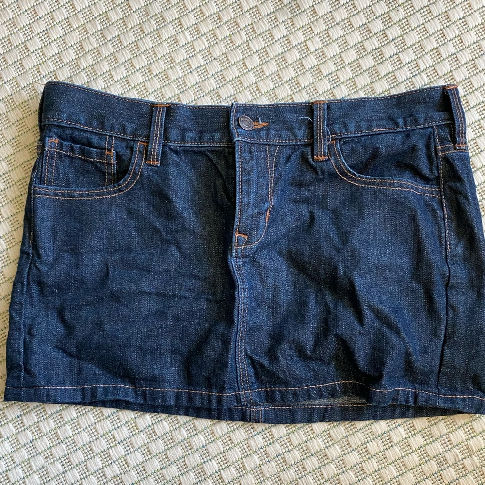 Mini jean skirt